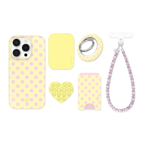 Buttercream Polka Dot iPhone Bundle Set