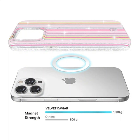Sunkissed Stripes Glitter iPhone Case
