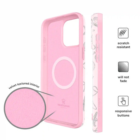 Pink Coastal Seashells iPhone Case