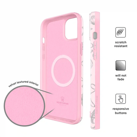 Pink Coastal Seashells iPhone Case