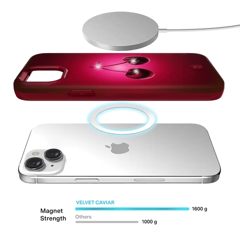 Black Cherry Crystal iPhone Case