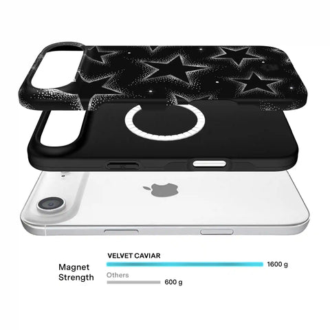 Crystal Chrome Stars iPhone Case