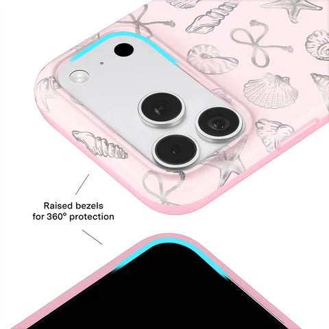 Pink Coastal Seashells iPhone Case