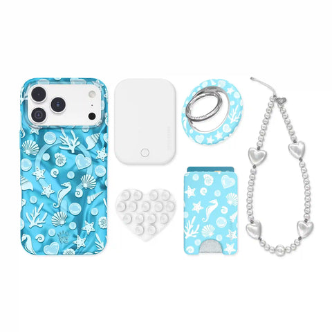 Aquamarine Holo iPhone Bundle Set