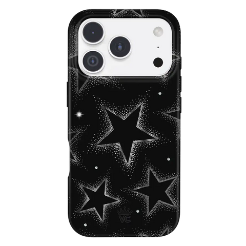 Crystal Chrome Stars iPhone Case