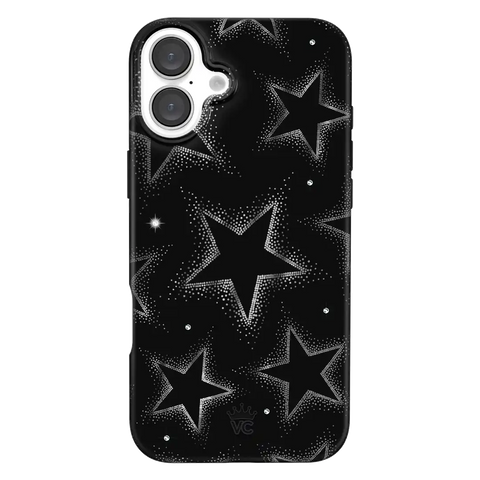 Crystal Chrome Stars iPhone Case