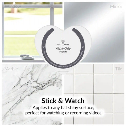 White Heart MagSafe MightyGrip