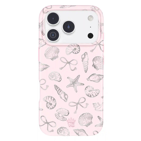 Pink Coastal Seashells iPhone Case