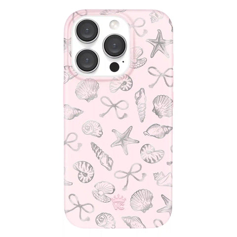 Pink Coastal Seashells iPhone Case