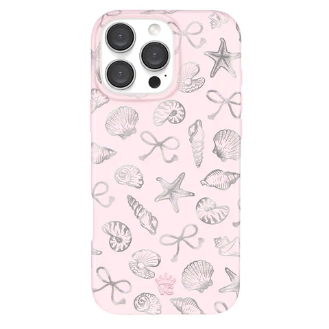 Pink Coastal Seashells iPhone Case