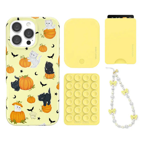 Purrfect Pumpkins iPhone Bundle Set - Wallet