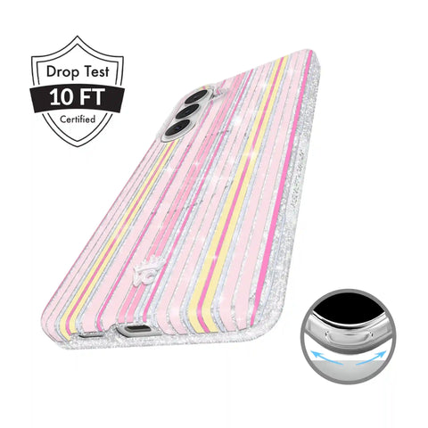 Sunkissed Stripes Glitter Samsung Case