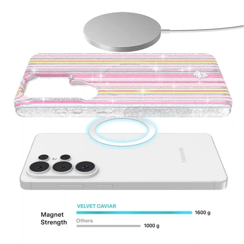 Sunkissed Stripes Glitter Samsung Case