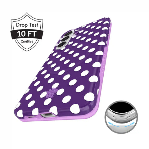 Violet Glow Polka Dot Samsung Case