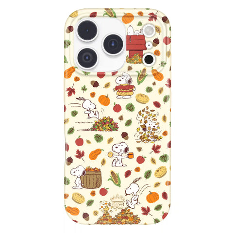 Snoopy Autumn Leaves iPhone Case
