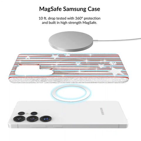 Stars & Stripes Glitter Samsung Bundle Set