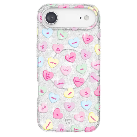 Sweet Hearts Glitter iPhone Case