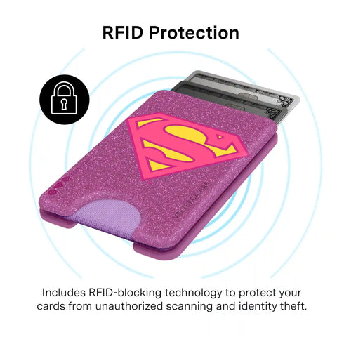 Supergirl Stardust Glitter MagSafe Wallet