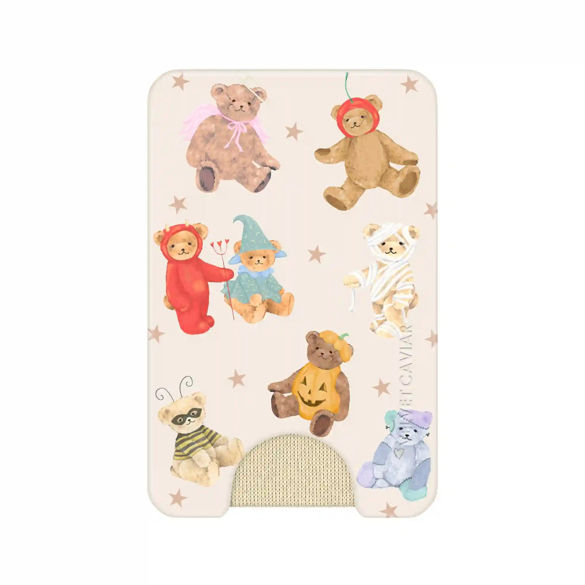 Teddy Scare Glitter MagSafe Wallet
