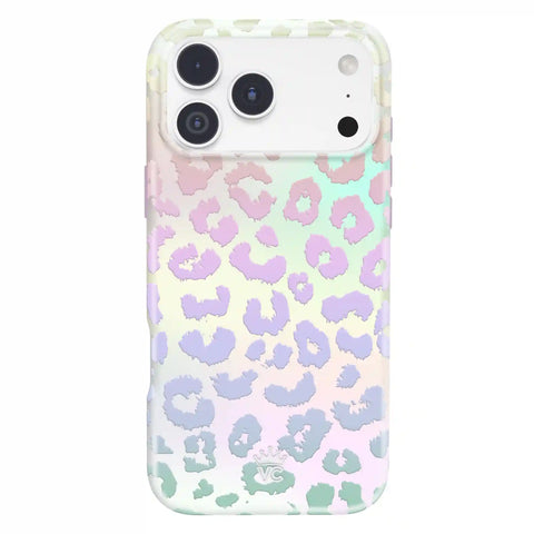 White Opal Leopard iPhone Case