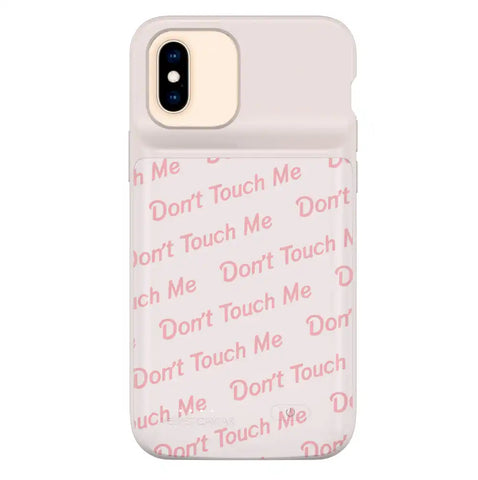 Don't Touch Me iPhone Charging Case