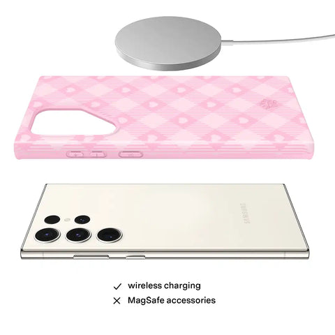 Dolly Pink Gingham Samsung Case