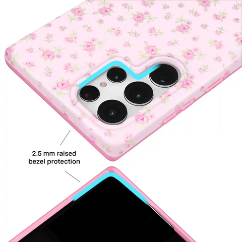 Dainty Pink Floral Samsung Case
