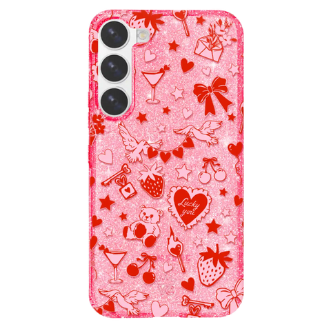 Be Mine Glitter Samsung Case