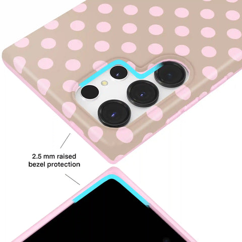 Brown Sugar Polka Dot Samsung Case