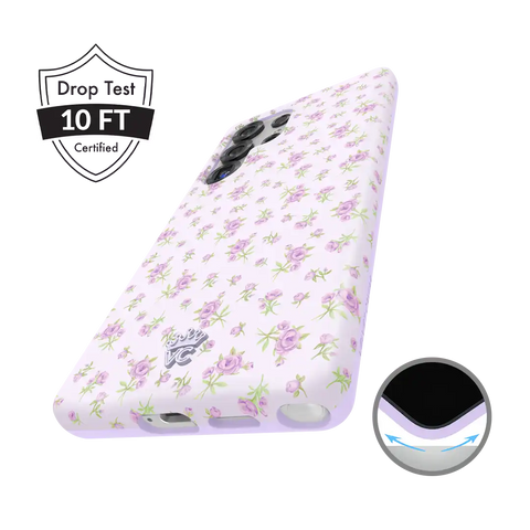 Dainty Lilac Floral Samsung Case