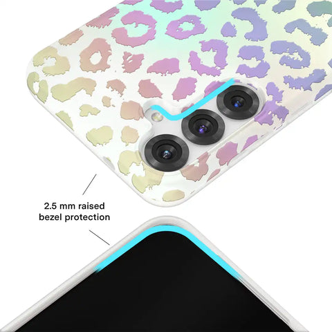 White Opal Leopard Samsung Case