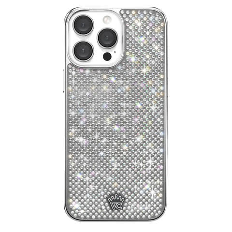 Chrome Caviar Crystals iPhone Case