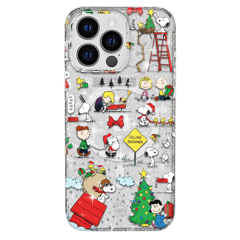 Snoopy Christmas Glitter iPhone Case