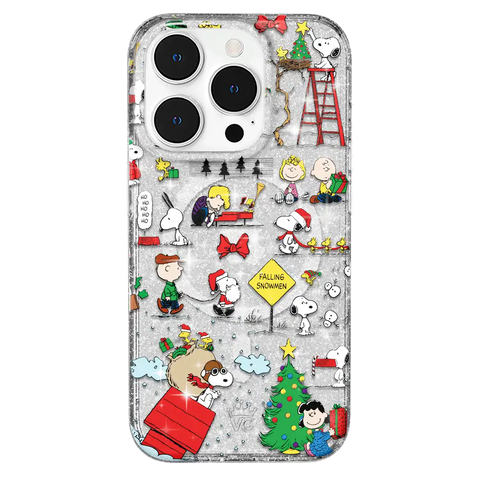 Snoopy Christmas Glitter iPhone Case