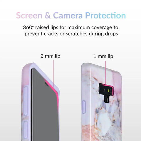 Violet Sky Marble Samsung Case